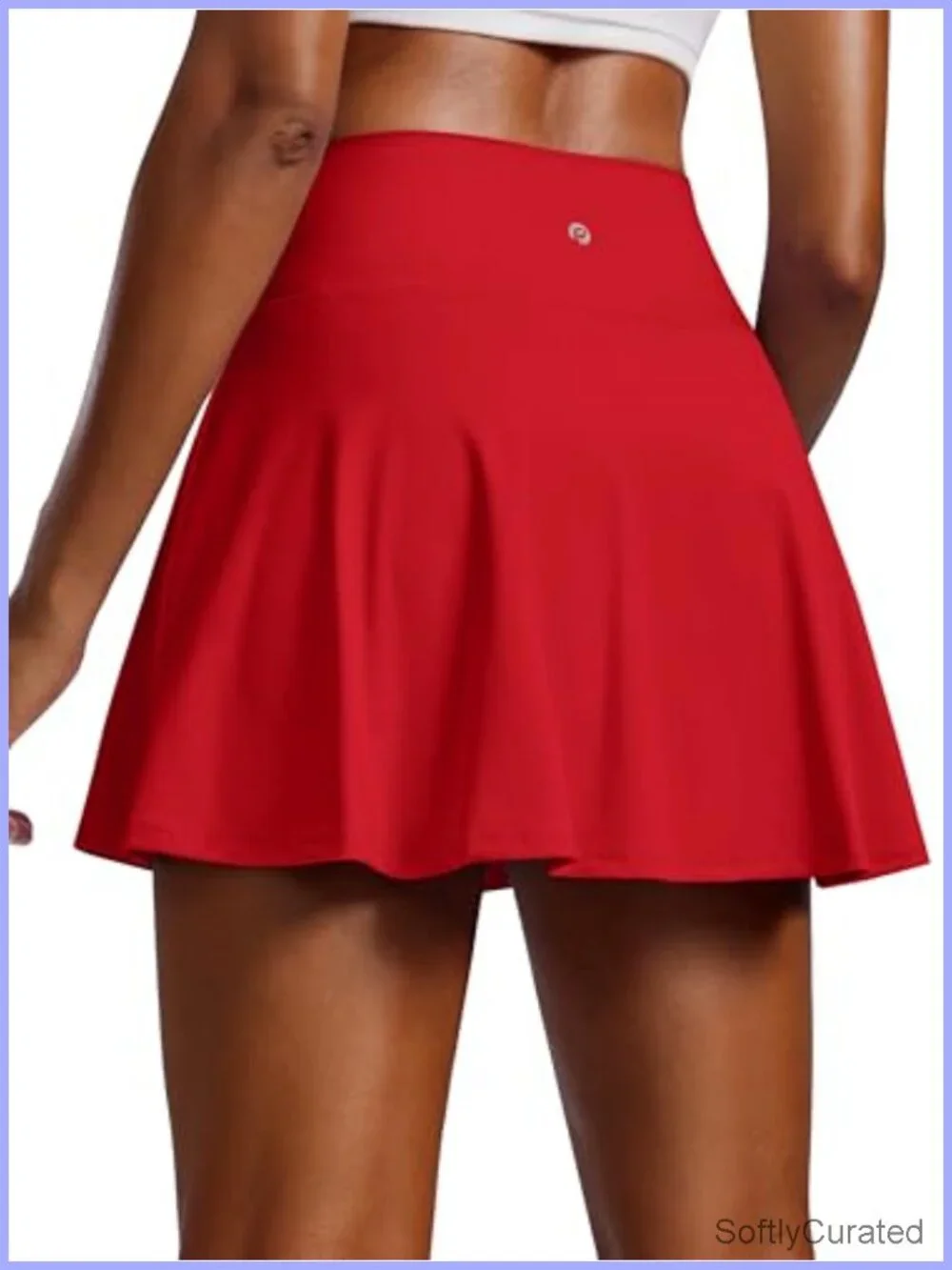 Pleated Tennis Skort with Pockets High Waisted Mesh Liner Quick-Dry Athletic